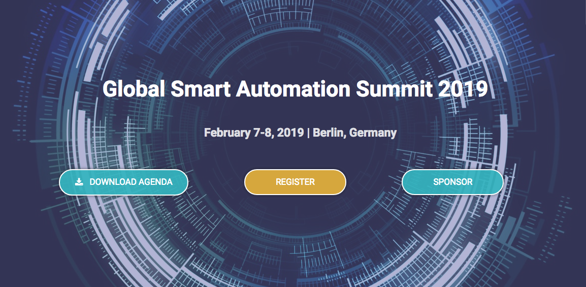 Global Smart Automation Summit 2019 Datafloq