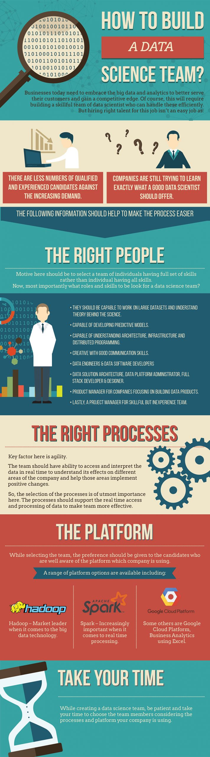 How to Build a Data Science Team infographic