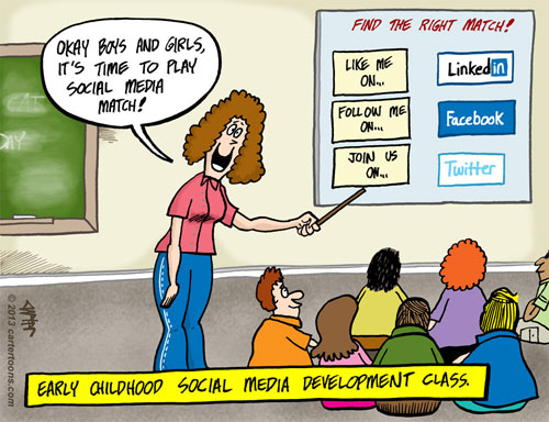 Social Media Cartoon