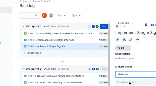 How to create a Jira SCRUM project